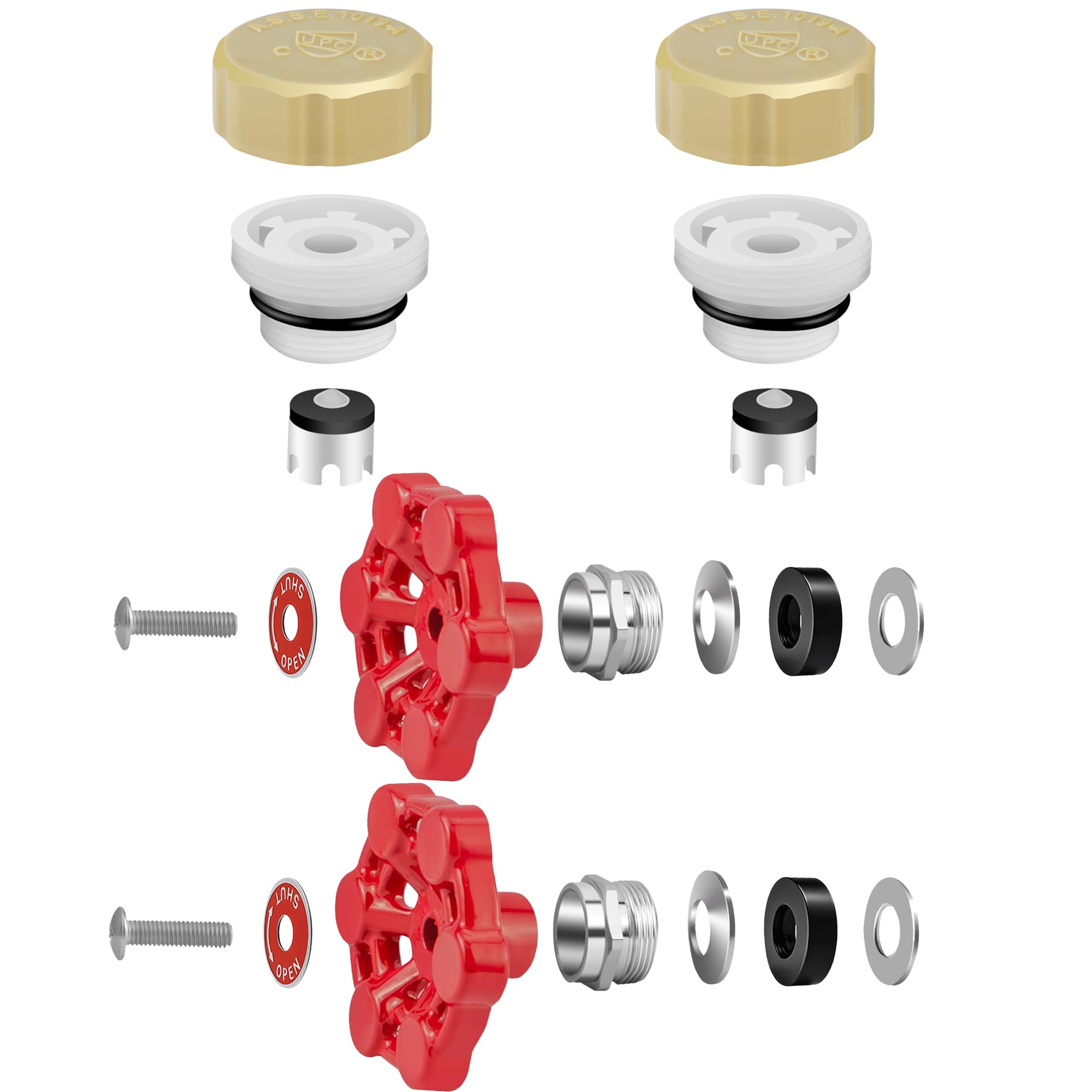 Amazon.com: Jingzan 2 Sets Outdoor Faucet Repair Kit, ASSE 1019-A